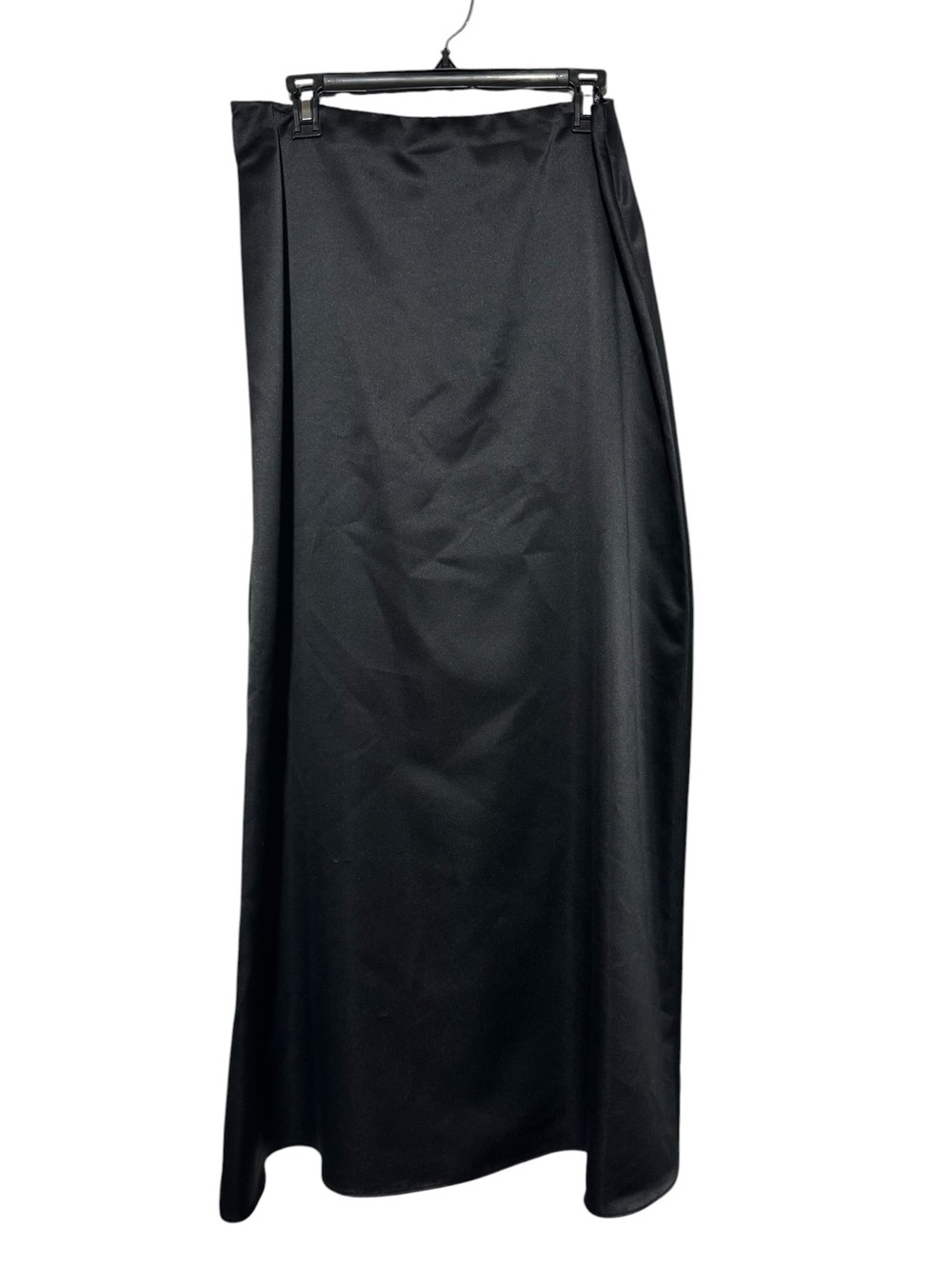 Xscape Black Satin Maci Skirt Size 14 Wedding Formal Special Occasion black Tie